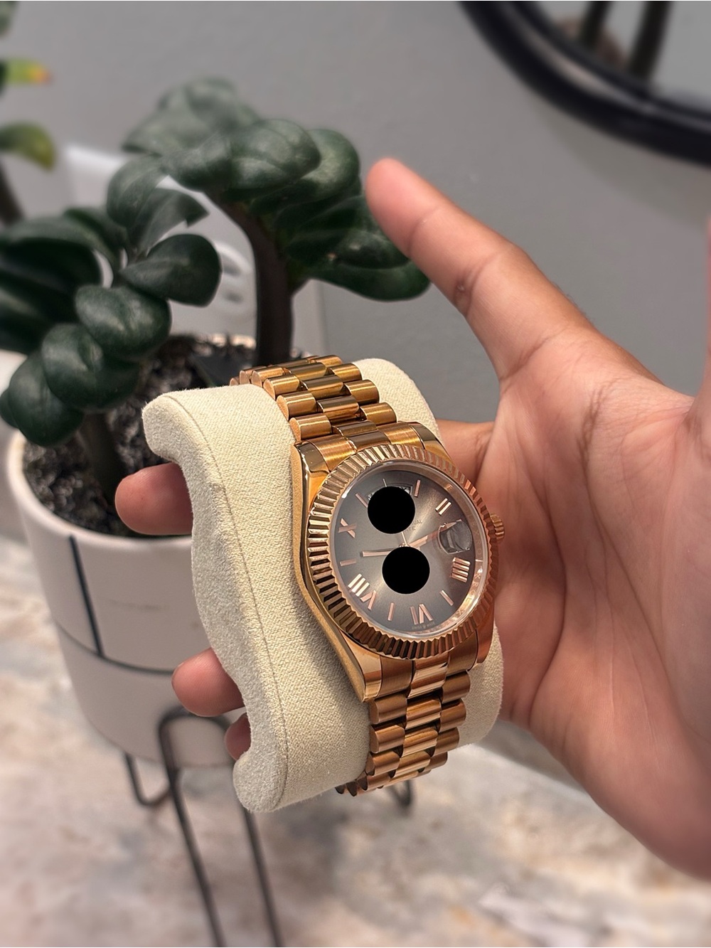 Gold Men's Luxury Bracelet Watch - Gold Dial